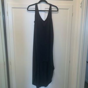 Black high-low dress